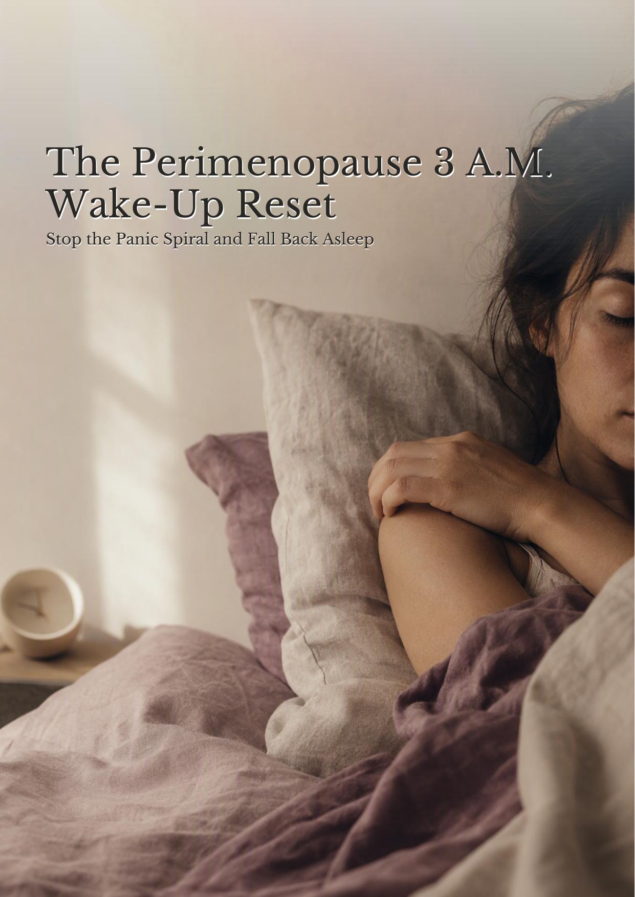 Cover of The Perimenopause 3 A.M. Wake-Up Reset ebook